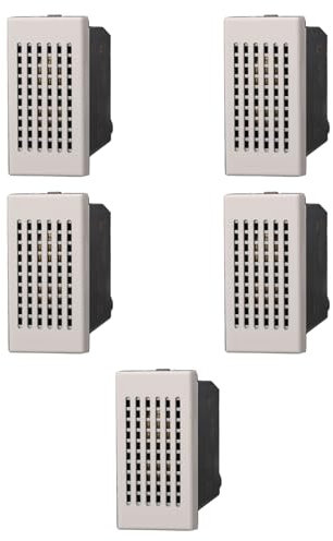 5 MODULI SUONERIA, BIANCO, COMPATIBILE CON BTICINO AXOLUTE, PER CAMPANELLO, AVVISATORE ACUSTICO, MODULI E FRUTTI 100% COMPATIBILI, MATERIALI DI ALTA QUALITA'