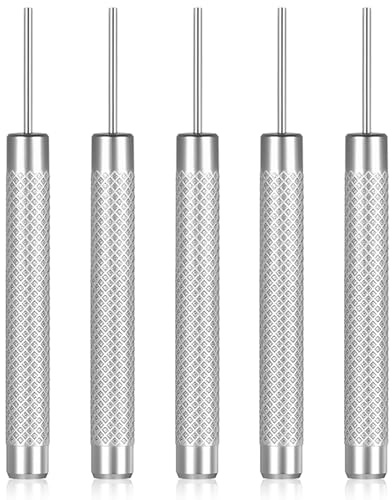 5 Pcs Extended Sim Card Removal Tool Stainless Steel Sim Ejector Tools | SIM Card Pin with Metal Texture for Watch and Small Mechanical, Universal SIM Cards Tool for All Smartphone Models (Silver)