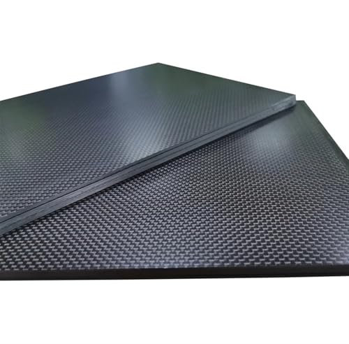 ZYAGH Hojas De Fibra De Carbono El Panel de la Placa del Carbono Brillante Mate Liso del 0.5-6MM 125X75 milímetro Cubre el Tablero de la Fibra de Carbono para Modelismo(4.0mm Plain Glossy)