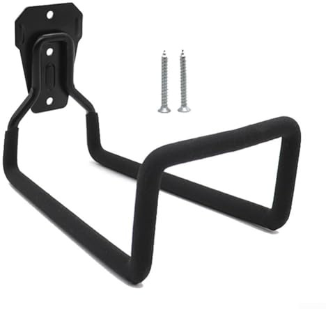 Wall Mounted Holder with Iron Bracket and Hook for Cable and Pipe Storage, Suitable for Use in Outdoor Spaces Including Garages and Patios