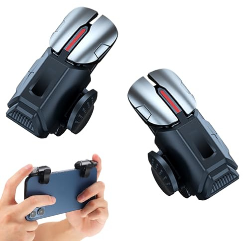 Hundredweat 1 Paar Mobile Controller, mobile Gaming Trigger Empfindliche controller-Joysticks Spielauslöser für Telefone Mobile Controller Handy Kompatibel mit Smartphone Android iOS
