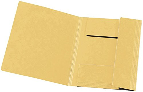 Einschlagmappe, A4, Füllvermögen (Blatt) 250Blatt, 240mm breit, gelb