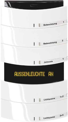 Busch-Jaeger Sensor-6325 – 22 G KNX mit Display, 5 mal, IR Empfänger, Elefenbein/weiß, NEA Alfa