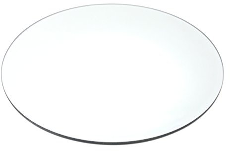 Glasplatte MIRROR Spiegel Glas Platte Teller Kerzenplatte flach rund, Ø 30 cm