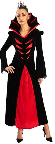 Rubies Costume Halloween Sensations Queen Of The Vampires Adult Costume, Black, One size