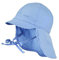 maximo Jungen Mütze Nackenschutz mit Schild, UPF 15, Gr. 47, Blau (babyblau 61)