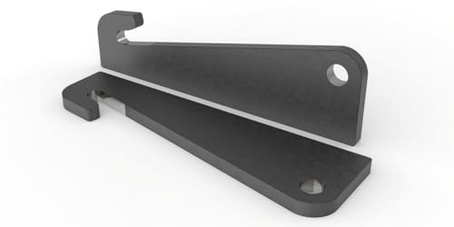 Joma-Tech | Koppelhaken kompatibel mit Zettelmeyer ZL 302 Radlader | 25x30x400mm | S355 Stahl | 1 Paar (2 Stück)