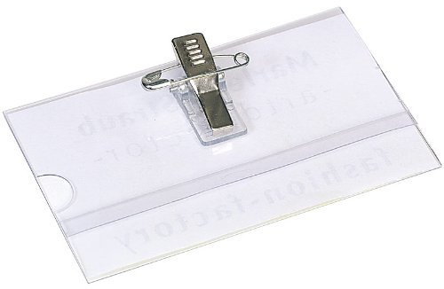 10 x Namensschilder Namensschild Halter + Clip + Nadel