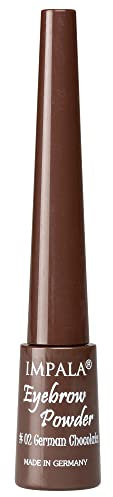IMPALA | Augenbrauenfarbe 02 Schwarze Schokolade | Augenbrauenpuder und Definierte Augenbrauen| Lange Haltbarkeit mit einfachem Applikator und Natürliches Finish | Ultimative Präzision 5g