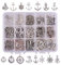 PH PandaHall tibetische Anker Anhänger, 15-Stile Vintage antike Sliver Charms Anker Ruder Helm Kompass Charms Schiff Zeichen Metall Segler Dangle Anhänger für Halskette Armbänder Schmuck Herstellung