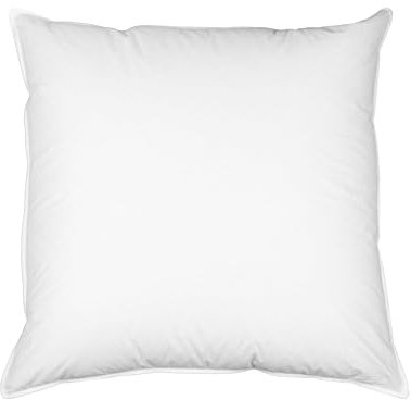 ZOLLNER Federkissen - Made in Germany – Füllung aus 100% Federn - Bezug aus hochwertiger Baumwolle - waschbar bis 60°C - 80x80 cm - Hotelqualität