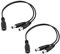 Bestga 2 pcs DC câble répartiteur d'alimentation, 1 femelle vers 2 Mâle 5.5 mm x 2.1 mm Camera câble répartiteur d'alimentation CC, branche câble DC Jack Y Splitter