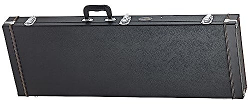 Ortega Guitars Economy Guitar Hardcase - Rechteckige Tasche für Elektro-Gitarre - Höhe 105 cm - Vinyl, Schwarz (OEGCSTD)
