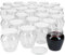 Lot de 75 pots à confiture MamboCat 212 ml + couvercles Twist-Off jusqu'à 63 Blanc.