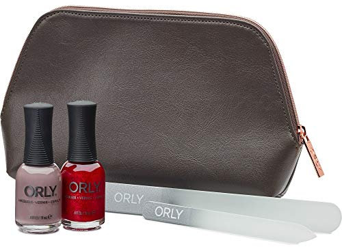 Orly - Classic Beauty Bag & Nail Polish Gift Set (2 x 18ml & 2 Nail Files)