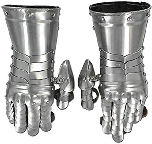 THOR INSTRUMENTS (mit Gerät, mittelalterliche Ritter-Rüstungshandschuhe, römisch-gotisch, Stahlhandschuhe