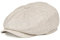 BOTVELA Herren Leinen Newsboy Cap Fischgrätenmuster Atmungsaktiv Sommerhut, Fischgräte Beige, 7 1/2 / 7 5/8