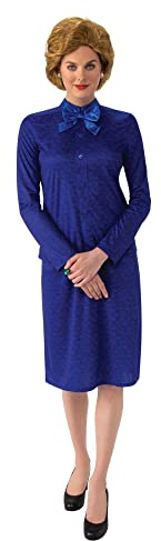 Bristol Novelty AF160 Iron Lady (BN Original) Medium Costume, Women, Blue Halloween