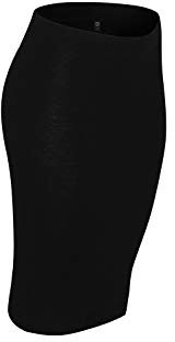 Dilling Röhrenrock für Damen aus 100% Bio Merinowolle Schwarz 46