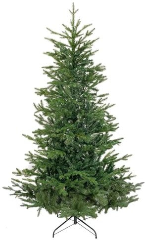 Dellonda Realistic Artificial 6ft/180cm Hinged Christmas Tree with 1200+ PE Tips & PVC Interior - DH45