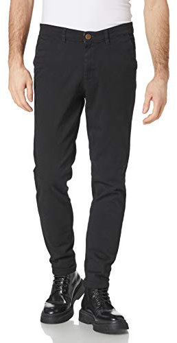JACK & JONES Herren Jjimarco Jjdave Akm Black Noos Hose, Schwarz, 30W / 34L EU