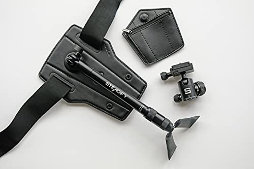 STEADIFY Körper Stativ Kit inkl. Aufstecktasche + Kugelkopf (Der Monopod für die Hüfte)