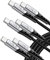 USB C Cable Fast Charge for iPad Pro 2021,USB C to USB C 60W PD Nylon Braided Charger Lead Compatible with Samsung Galaxy S21 S20 S20+ Ultra Note 20 5G S10 S9 Note 10,Google Pixel 4 3a[3Pack,1M+2M+2M]