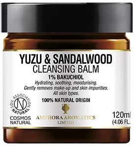 Amphora Aromatics Yuzu & Sandalwood Cleansing Balm 120ml With Bakuchiol Cosmos Natural
