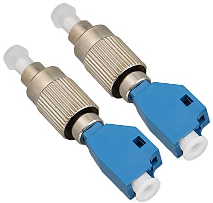 Adaptateur de Fibre Optique 2PC, Adaptateur de Convertisseur de Fibre Optique Hybride FC Mâle vers LC Femelle Compatible avec le Localisateur de Défaut Visuel de Compteur de Puissance Optique