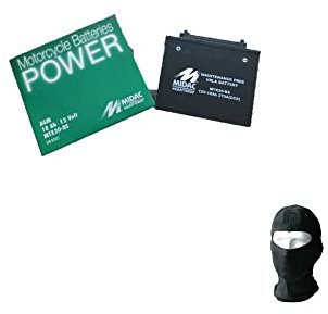 COMPATIBILE CON YAMAHA YFM F Grizzly FI Auto 4X4 700 dal 2007 al 2015 BATTERIA MIDAC MTX20-BS PRONTA CARICA COMPLETA DI LIQUIDO GIA’ INSERITO 18 AH AMPERE 12 VOLT 175X87X155MM