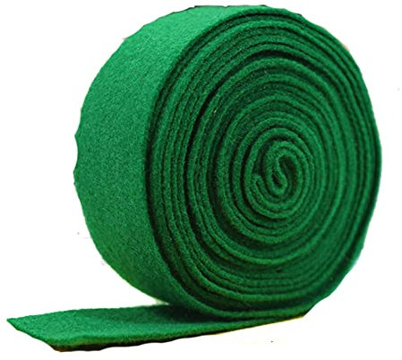 Yurosiay 5m×3cm Filzband Bastelfilz Band Filz Geschenkband Schleifenband Topfband Filz Stoff Basteln DIY Filzband Bastelfilz für Weihnachten Hochzeit Dekoration DIY Basteln Patchwork Grün