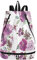 linqin Turnbeutel Lila Blumen Wasserdicht Tanztasche Strand Rucksack für Damen Herren