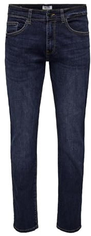 ONLY & SONS Male Normal geschnitten Jeans ONSWEFT REG.DARKBLUE 6752 DNM Jeans NOOS