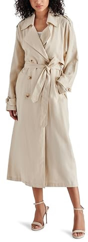 Steve Madden Lennox Trenchcoat für Damen, Natürlich, S