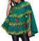 RWYBEYW Weihnachtsbaum-Poncho-Kostüm für Damen, Schleife, Ball, Dekor, Kapuzenumhang, Party-Requisite für Cosplay-Party, grün, 42