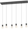 EGLO Pendellampe Huebro, lange Pendelleuchte im monochromen Design, Hängeleuchte aus Metall in Schwarz, Hängelampe mit sichtbarer E27 Fassung, 130 cm