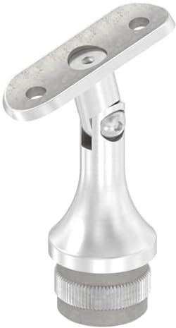 Soporte con articulación y placa de sujeción para tubo redondo V2A