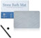 Marakruki Natürlich kieselgur Stein Badematte, Diatomite Stone Bath Mat, rutschfest Super Saugfähig Schnell Trocken Kieselgur Bad Matte (Mittelgrau)