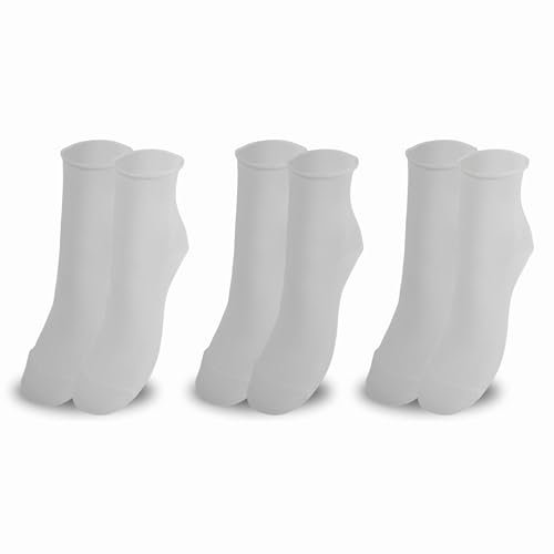 LEON D'ORO Calzini Senza Elastico Donna Cotone Leggero 3 Paia Calze Donna Filo di scozia Made in Italy (IT, Numero, 35, 41, Regular, Regular, 520-3 Paia Bianco)