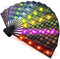 LED Fan Light Up Fan Rave Fan, Handheld Folding Fan, Stage Performance Show Glowing Folding Hand Fan for Birthday Party Cosplay Props Performance Wedding Home Decor Night Club Dance Gift Fan (B)