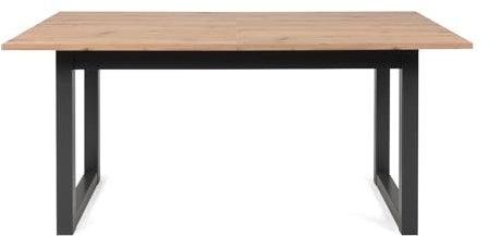 Furn.Design Esstisch ausziehbar in Eiche und Grau, Küchentisch 160-200 x 90 cm, Esszimmer Tisch Malta (Eiche Artisan, 160-200)