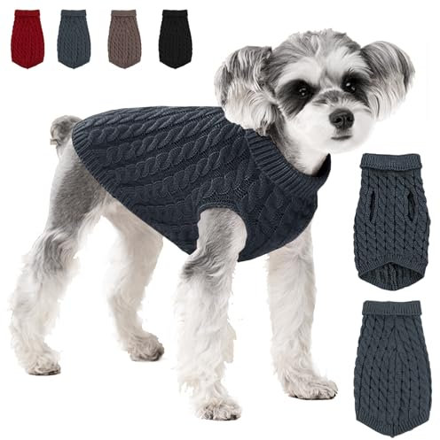 YOUYIKE Warme Haustier Jacke, Welpen Jacken Warm, Hundejacke Wasserdicht, Haustier Kleidung Winterjacke Hunde Mantel für Kleine Mittlere (grau, XL)