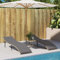 Homgoday Gartenliege,Sonnenliegen 2 Stück mit beigefarbenen Kissen aus Polyrattan,Sonnenliegen, Schlafsofa Möbel, Poolliegen, Sonnenliege für den Garten j
