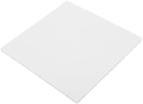 DIYEAH Plaque en Céramique Carrée Vierge 15x15 Cm, Assiette en Céramique à Peindre, Matériel De Peinture DIY, Surface Blanche Neutre, Fournitures De Bricolage Artistique pour Création Murale