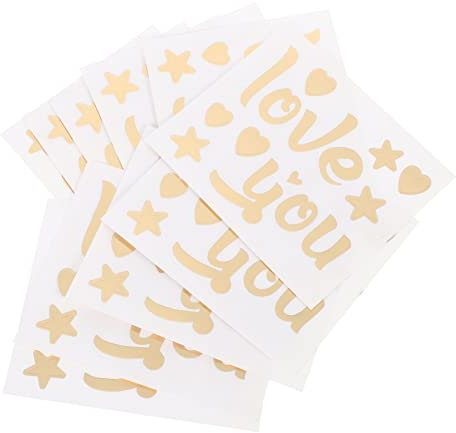 UPKOCH Aufkleber-Set Zum Valentinstag Ballon-Thema Liebesaufkleber Für Die Wanddekoration Zu Hause 10 Blatt