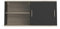 DANSMAMAISON Meuble Haut pour Cuisine 1 Porte coulissante Noir/Bois - Vara - L 120 x l 39 x H 60 cm