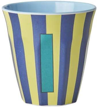 ReWu Rice Melmain Becher Medium - Buchstabe I - Kinderbecher Campingbecher Campnggeschirr Trinkbecher Melamingeschirr Bruchsicher BPA-Frei 250ml