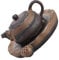 KICHOUSE 1 Set Di Teiera In Porcellana Con Motivo A Loto Teiera In Gres Teiera Per Tè Kung Fu Teiera In Ceramica Per Uso Domestico Teiera In Stile Giapponese Teiera In Ceramica