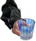 SLSKO Vaso de whisky, vaso de whisky alto degradado de cristal vintage japonés de 210 ml