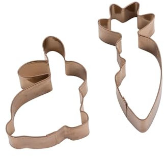 Dr. Oetker Ausstecher Hase & Karotte Set – Vintage Oster Manufaktur, Edelstahl, Ideal für Osterplätzchen, Designed in Germany